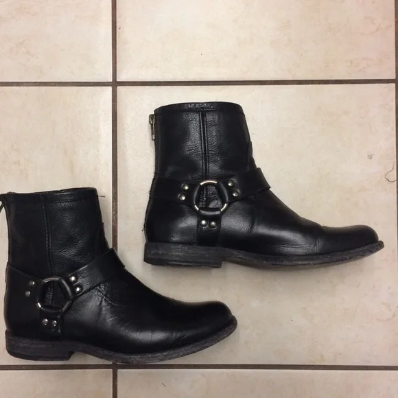 Frye Phillip Harness Short—all leather, made in Mexico - Picture 2 of 8